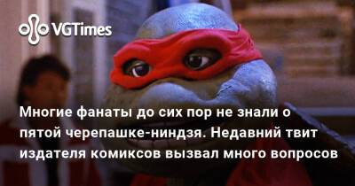 Многие фанаты до сих пор не знали о пятой черепашке-ниндзя. Недавний твит издателя комиксов вызвал много вопросов - vgtimes.ru - Сша