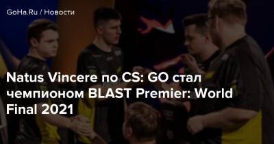 Natus Vincere по CS: GO стал чемпионом BLAST Premier: World Final 2021 - goha.ru - Сша - Снг - Stockholm