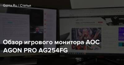 Обзор игрового монитора AOC AGON PRO AG254FG - goha.ru