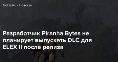 Разработчик Piranha Bytes не планирует выпускать DLC для ELEX II после релиза - goha.ru