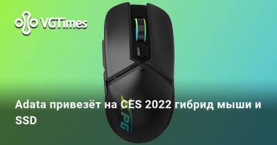 Adata привезёт на CES 2022 гибрид мыши и SSD - vgtimes.ru