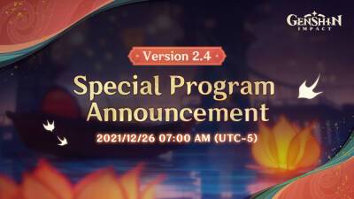 Показ обновления 2.4 для Genshin Impact состоится 26 декабря - lvgames.info