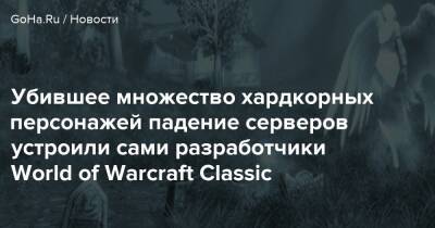 Убившее множество хардкорных персонажей падение серверов устроили сами разработчики World of Warcraft Classic - goha.ru