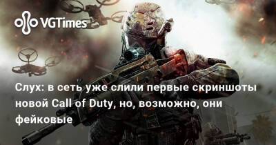 Слух: в сеть уже слили первые скриншоты новой Call of Duty, но, возможно, они фейковые - vgtimes.ru