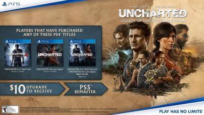 Владельцы Uncharted 4 PS Plus не смогут перейти на Uncharted: Legacy of Thieves Collection - gametech.ru