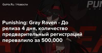 Gray Raven - Punishing: Gray Raven - До релиза 4 дня, количество предварительный регистраций перевалило за 500,000 - goha.ru