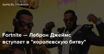 Джеймс Леброн - Fortnite — Леброн Джеймс вступает в "королевскую битву" - goha.ru