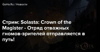 Стрим: Solasta: Crown of the Magister - Отряд отважных гномов-зрителей отправляется в путь! - goha.ru - Москва