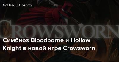 Симбиоз Bloodborne и Hollow Knight в новой игре Crowsworn - goha.ru