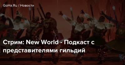 Стрим: New World - Подкаст с представителями гильдий - goha.ru