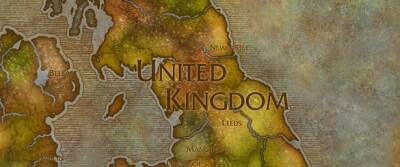 Игрок изобразил карту Великобританции в стиле карт из WoW - noob-club.ru - Сша - Англия