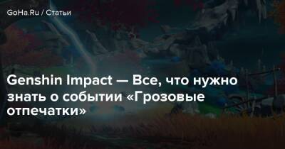 Genshin Impact — Все, что нужно знать о событии «Грозовые отпечатки» - goha.ru
