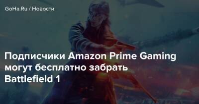 Подписчики Amazon Prime Gaming могут бесплатно забрать Battlefield 1 - goha.ru
