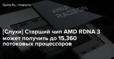 [Слухи] Старший чип AMD RDNA 3 может получить до 15,360 потоковых процессоров - goha.ru