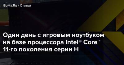 Один день с игровым ноутбуком на базе процессора Intel® Core™ 11-го поколения серии H - goha.ru