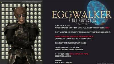 Игрок Final Fantasy XIV съел 147000 яиц за 7 дней без перерыва - mmo13.ru