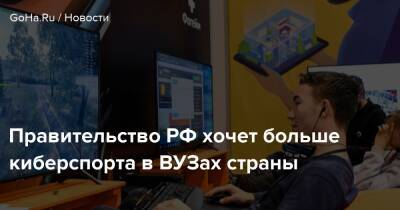 Правительство РФ хочет больше киберспорта в ВУЗах страны - goha.ru - Россия