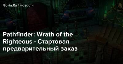 Pathfinder: Wrath of the Righteous - Стартовал предварительный заказ - goha.ru