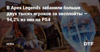 Конор Форд - В Apex Legends забанили больше двух тысяч игроков за эксплойты — 94,2% из них на PS4 — Игры на DTF - dtf.ru