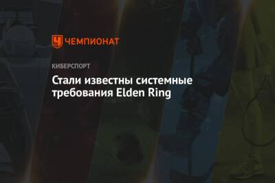 Стали известны системные требования Elden Ring - championat.com