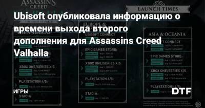Ubisoft опубликовала информацию о времени выхода второго дополнения для Assassins Creed Valhalla — Игры на DTF - dtf.ru - Париж
