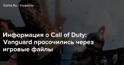 Информация о Call of Duty: Vanguard просочились через игровые файлы - goha.ru