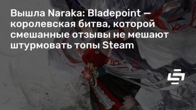 Вышла Naraka: Bladepoint — королевская битва, которой смешанные отзывы не мешают штурмовать топы Steam - stopgame.ru
