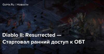 Diablo II: Resurrected — Стартовал ранний доступ к ОБТ - goha.ru