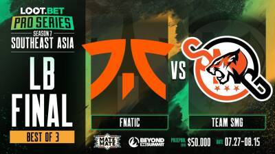 Fnatic побеждают команду MidOne и выходят в Гранд-Финал BTS Pro Series Season 7: Southeast Asia - cybersport.metaratings.ru