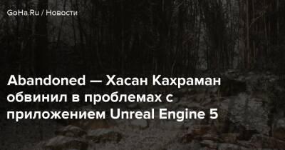 Хасан Кахраман - Abandoned — Хасан Кахраман обвинил в проблемах с приложением Unreal Engine 5 - goha.ru
