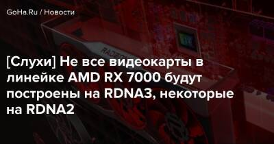 [Слухи] Не все видеокарты в линейке AMD RX 7000 будут построены на RDNA3, некоторые на RDNA2 - goha.ru