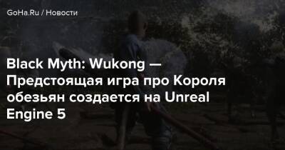 Black Myth: Wukong — Предстоящая игра про Короля обезьян создается на Unreal Engine 5 - goha.ru - Китай