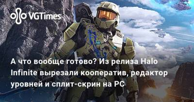А что вообще готово? Из релиза Halo Infinite вырезали кооператив, редактор уровней и сплит-скрин на PC - vgtimes.ru