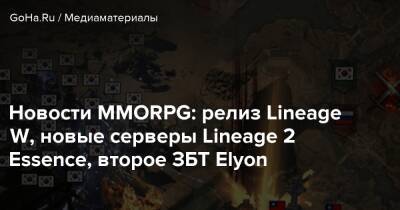 Новости MMORPG: релиз Lineage W, новые серверы Lineage 2 Essence, второе ЗБТ Elyon - goha.ru
