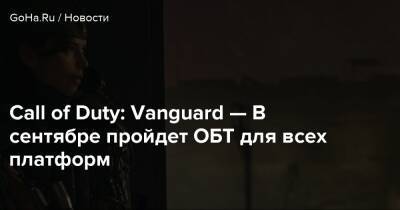 Call of Duty: Vanguard — В сентябре пройдет ОБТ для всех платформ - goha.ru