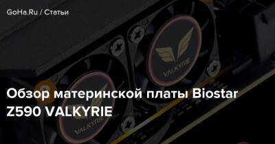 Обзор материнской платы Biostar Z590 VALKYRIE - goha.ru