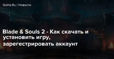 Blade & Souls 2 - Скачивание и установка клиента, регистрация аккаунта - goha.ru