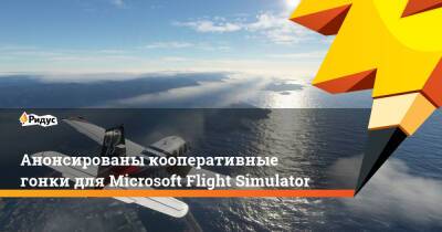 Анонсированы кооперативные гонки для Microsoft Flight Simulator - ridus.ru