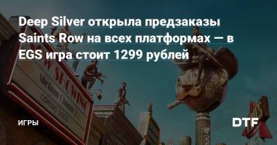 Deep Silver открыла предзаказы Saints Row на всех платформах — в EGS игра стоит 1299 рублей — Игры на DTF - dtf.ru