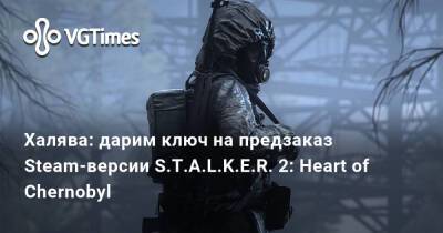 Халява: дарим ключ на предзаказ Steam-версии S.T.A.L.K.E.R. 2: Heart of Chernobyl - vgtimes.ru
