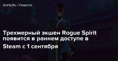 Трехмерный экшен Rogue Spirit появится в раннем доступе в Steam с 1 сентября - goha.ru