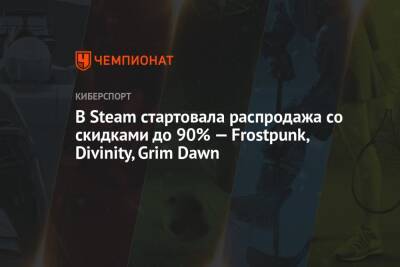 В Steam стартовала распродажа со скидками до 90% — Frostpunk, Divinity, Grim Dawn - championat.com