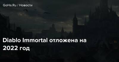 Diablo Immortal отложена на 2022 год - goha.ru