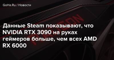 Данные Steam показывают, что NVIDIA RTX 3090 на руках геймеров больше, чем всех AMD RX 6000 - goha.ru