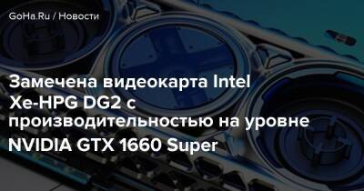 Замечена видеокарта Intel Xe-HPG DG2 с производительностью на уровне NVIDIA GTX 1660 Super - goha.ru