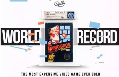 Картридж Super Mario Bros. продали за 2 миллиона долларов - gametech.ru