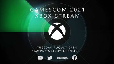 Xbox проведёт презентацию 24 августа в рамках Gamescom 2021 - ru.ign.com - Россия - Снг