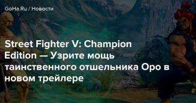 Street Fighter V: Champion Edition — Узрите мощь таинственного отшельника Оро в новом трейлере - goha.ru