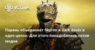 Парень объединяет Skyrim и Dark Souls в одно целое. Для этого понадобились сотни модов - vgtimes.ru
