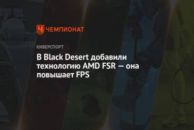 В Black Desert добавили технологию AMD FSR — она повышает FPS - championat.com